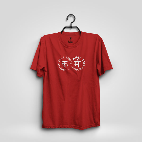 Karma What Goes Around Comes Back Classic Fit T-shirt Red