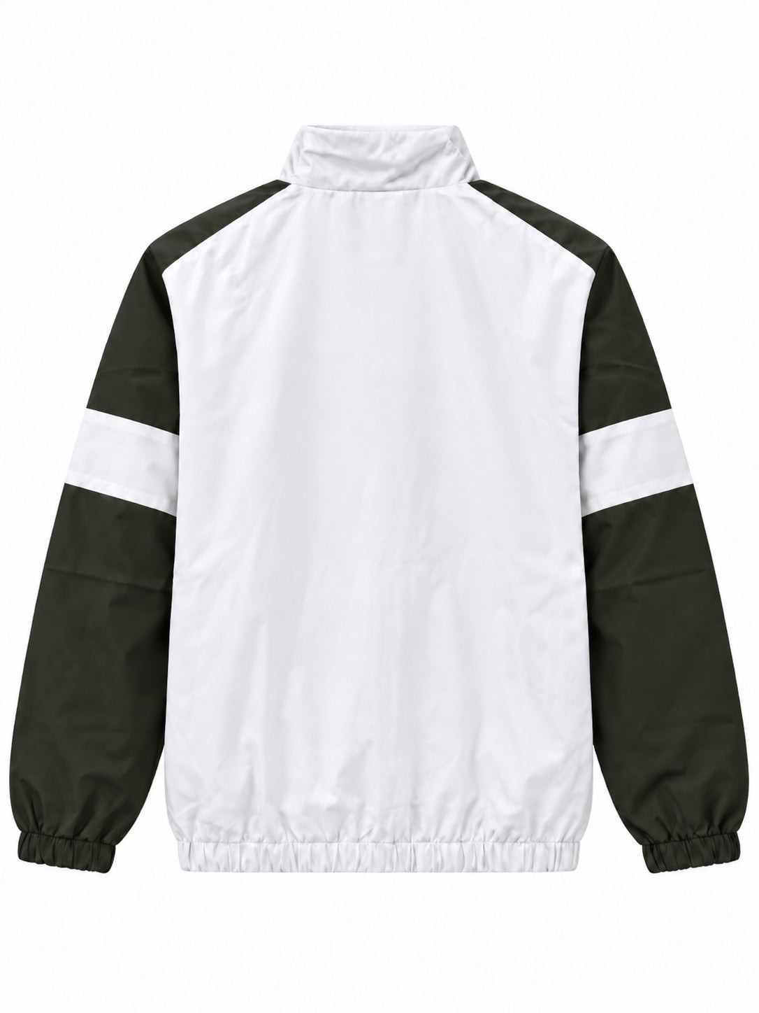 White & Black Windbreaker - Back