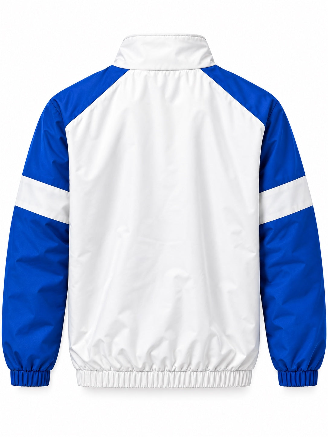 White & Blue Windbreaker - Back